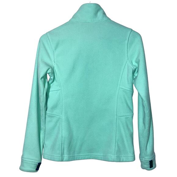 The North Face Fleece Front Zip Long Sleeve Mint Green Jacket XS - Picture 3 of 8